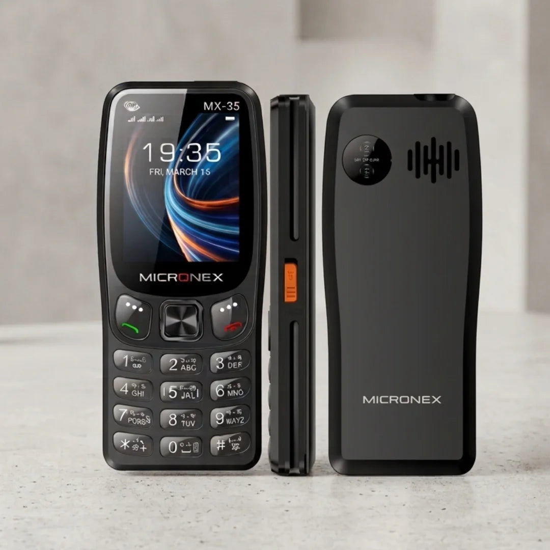 4 SIM MX-35 with 3000mAh Battery & 1000 Contact